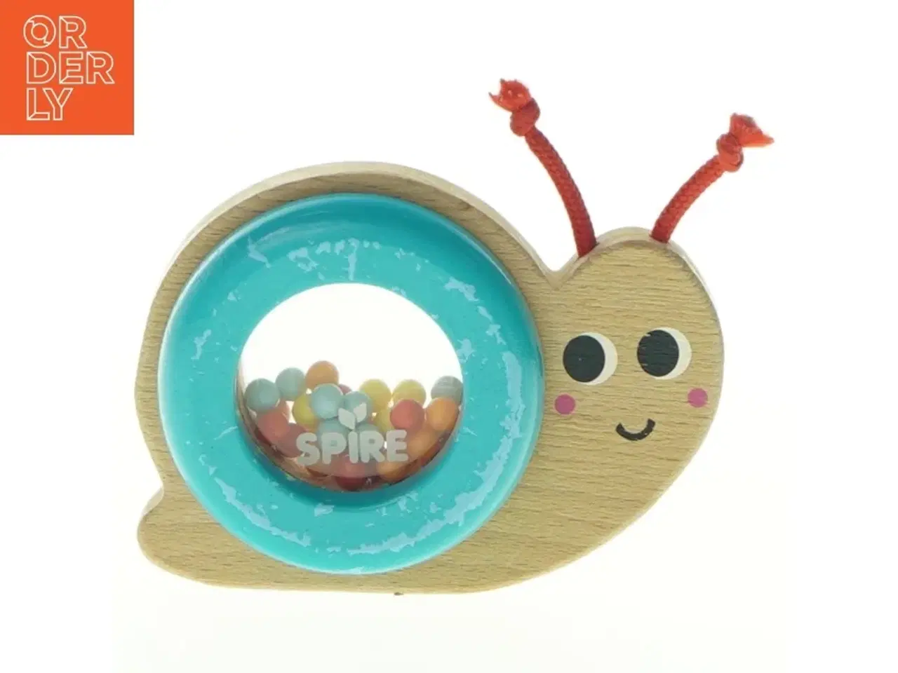 Billede 1 - Trærasle formet som en snegl fra Spire (str. 10 x 20 cm)