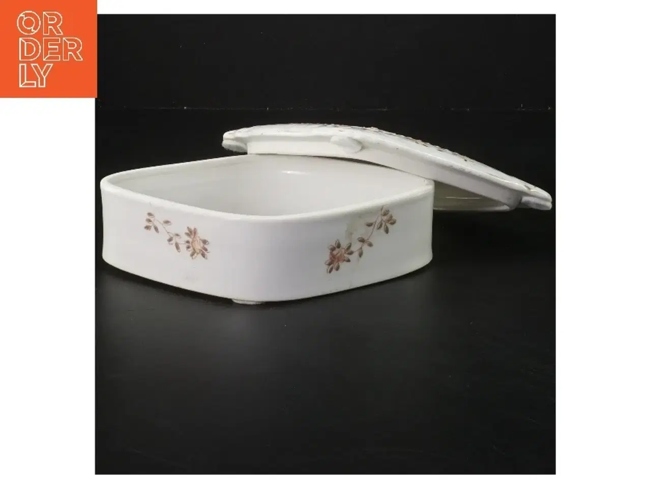 Billede 2 - Smukt Gammelt porcelænskrin  med låg fra Bristol Garden (str. 5x17x12 cm)