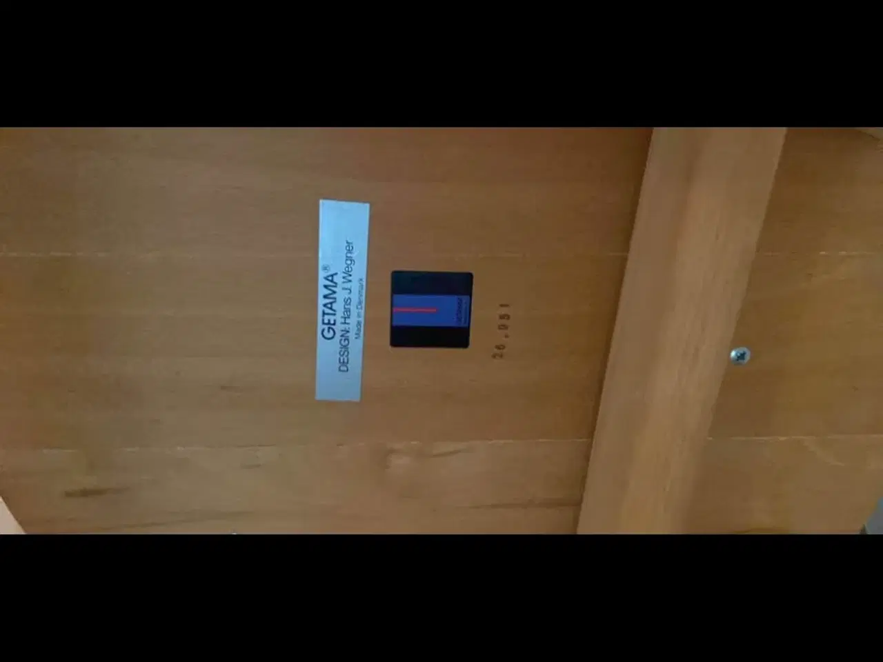 Billede 2 - Wegner butterfly stol med rødt betræk