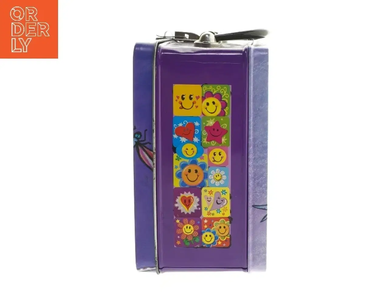 Billede 3 - Metal madkasse med guldsmede design (str. 17x22x10 cm)