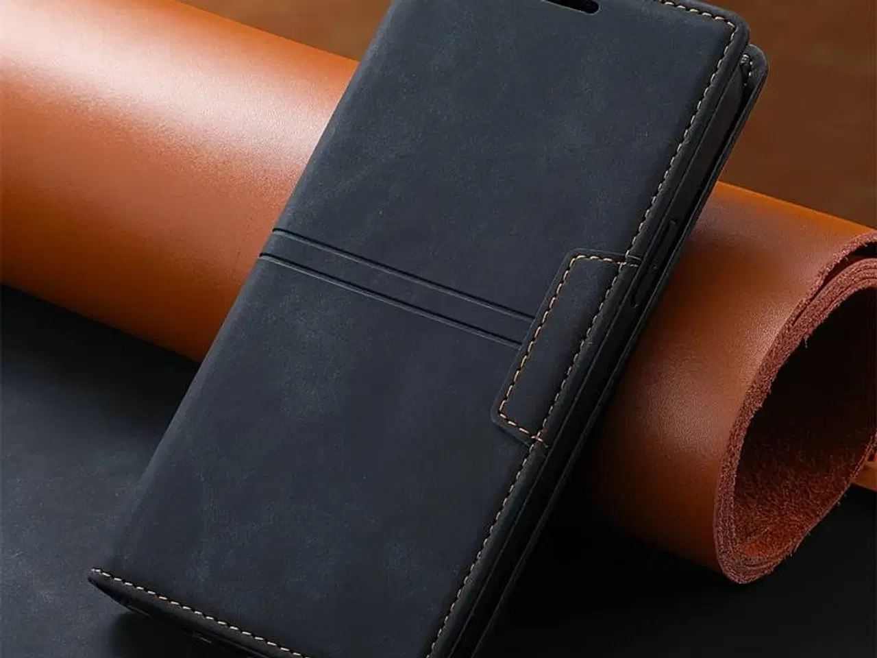 Billede 1 - Leather Wallet Case Flip Cover, Google Pixel 7A
