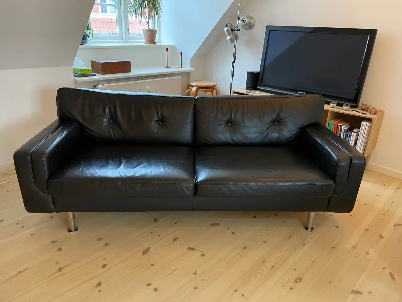 Billede 3 - vintage still Sofa læder 3 pers