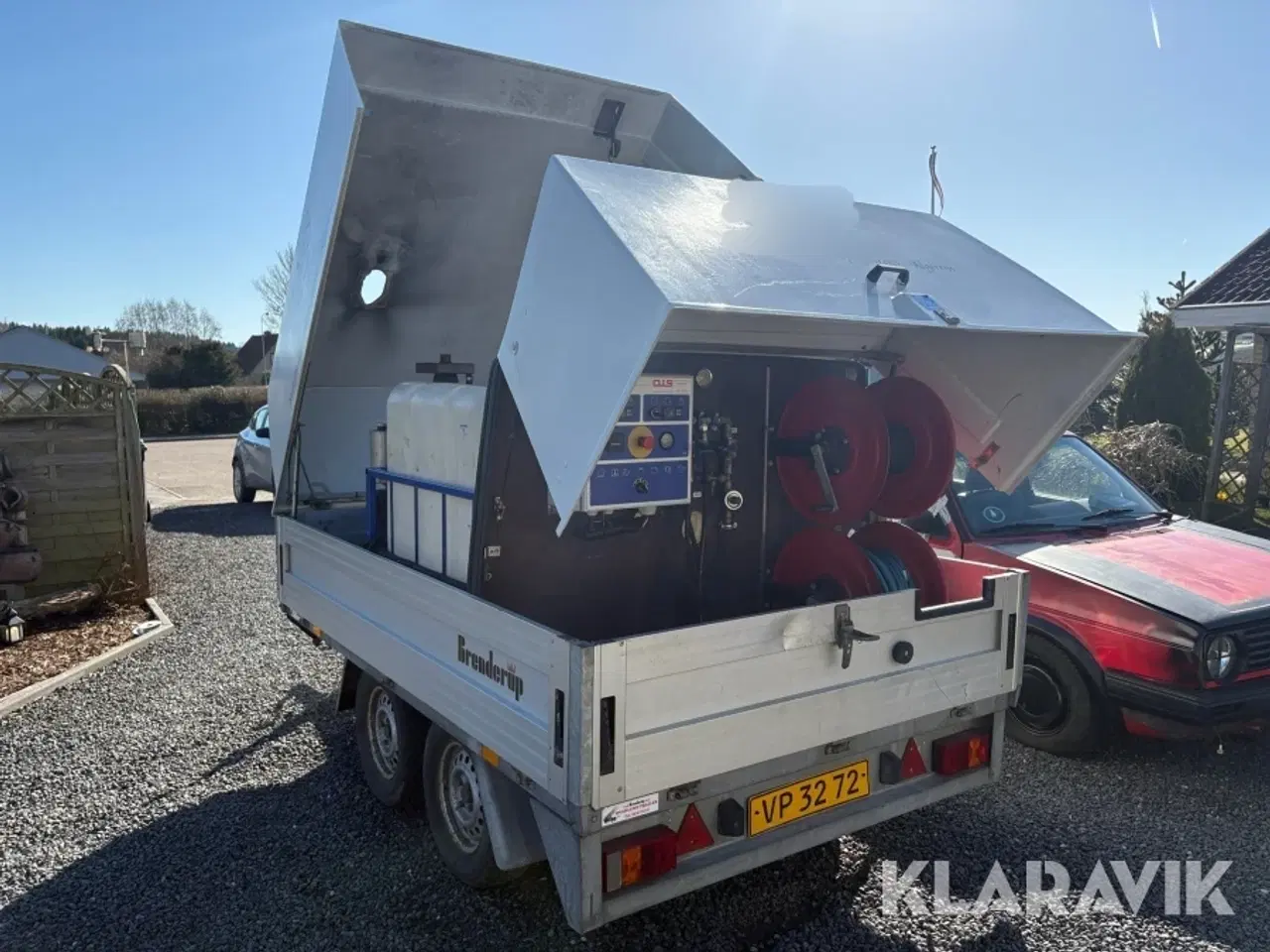Billede 2 - Højtryksrenser med trailer Aquila 404-triventek