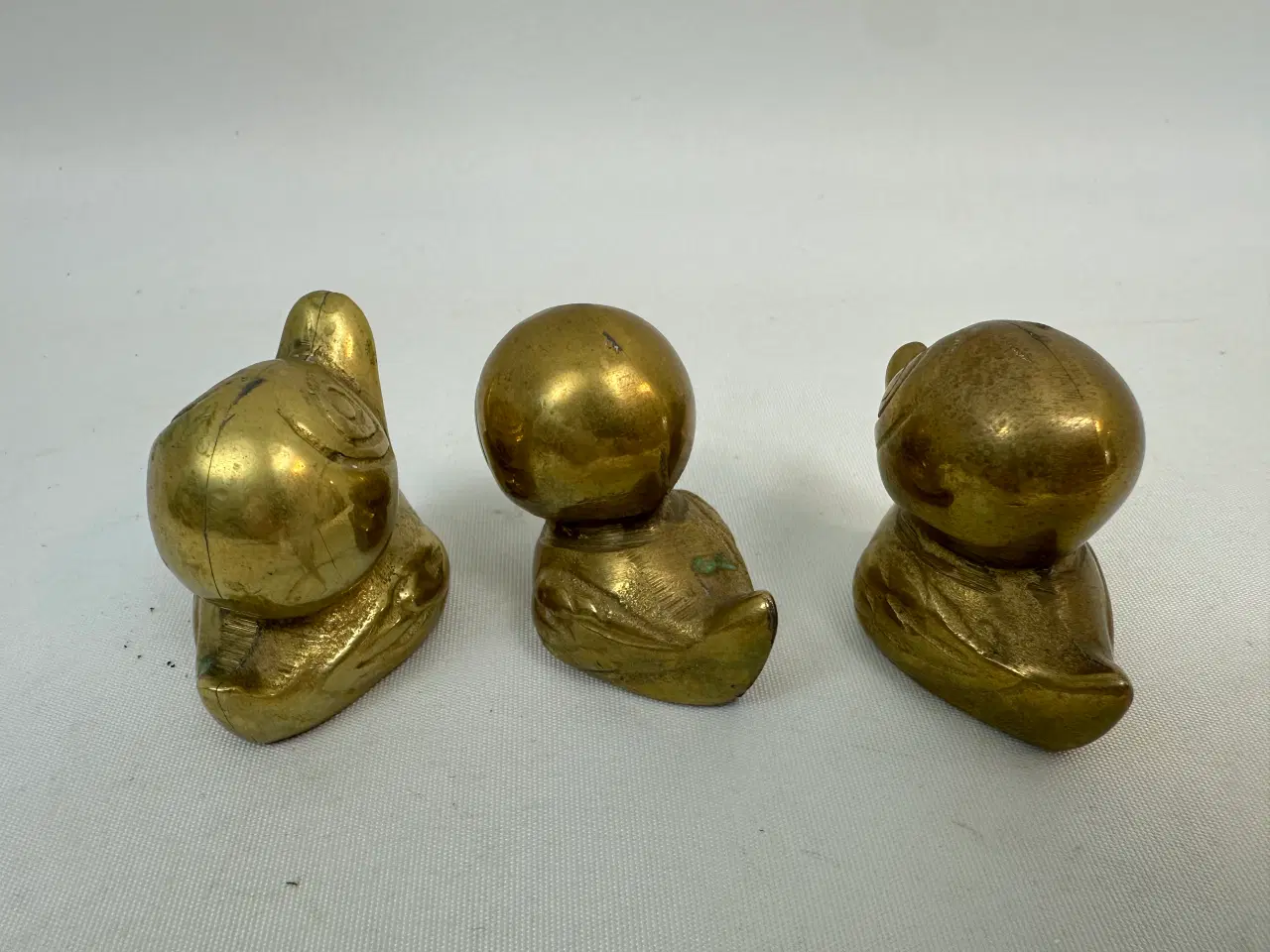 Billede 6 - 3 stk. små vintage messing ænder