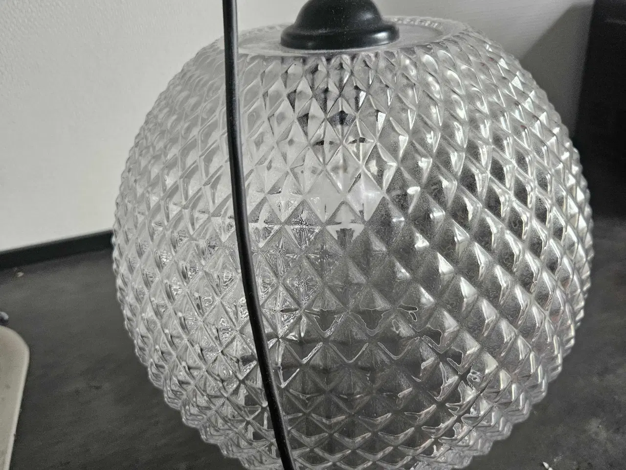 Billede 1 - Spisebordslampe i glas