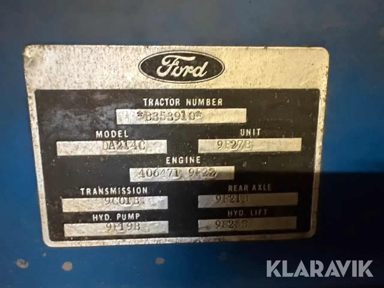 Billede 5 - Veterantraktor Ford 4600 - DA214C