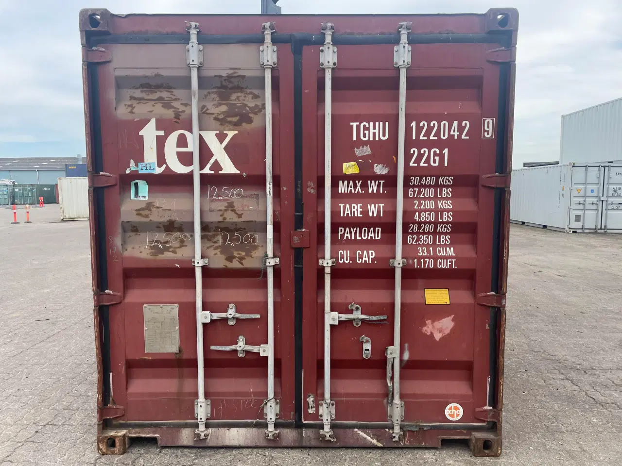Billede 1 - 20 fods Container- ID: TGHU 122042-9