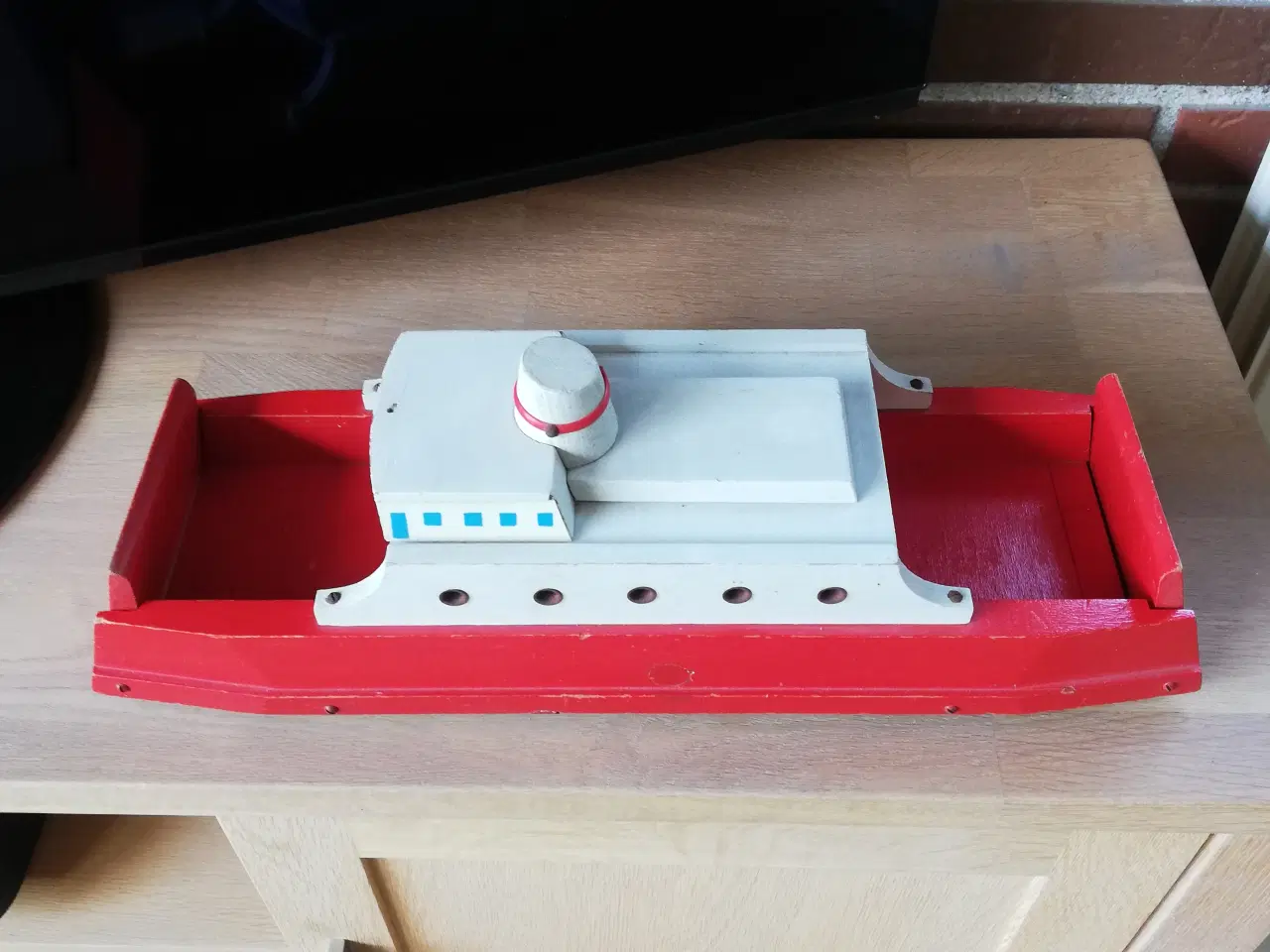 Billede 4 - Gl legetøjs færge i træ