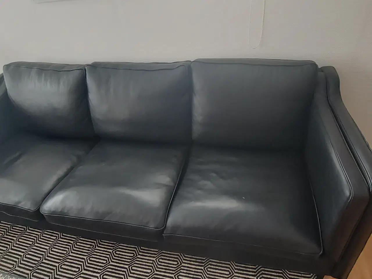 Billede 3 - Læder sofagruppe 