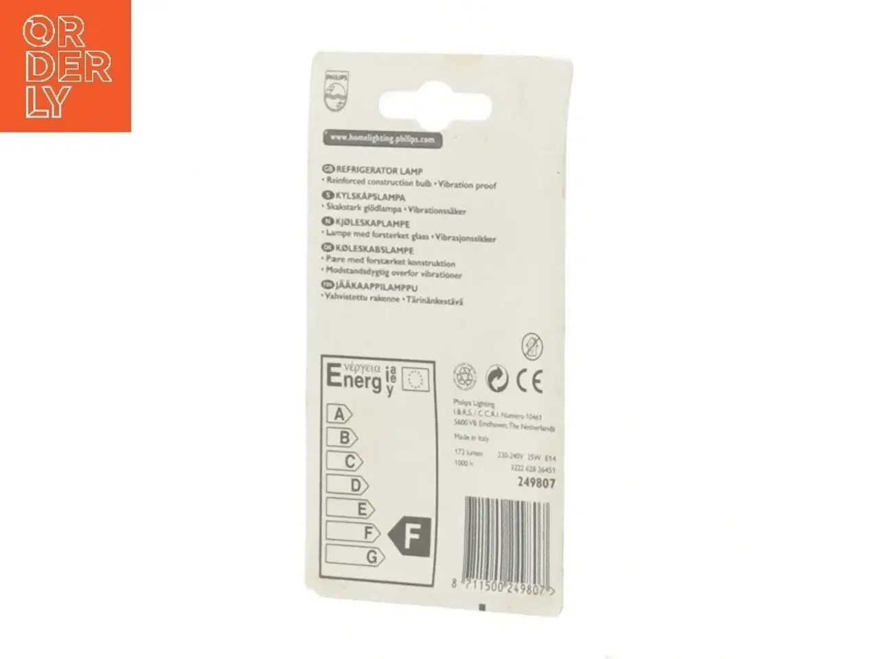 Billede 2 - Philips køleskabslampe 25W fra Philips (str. 6 cm)