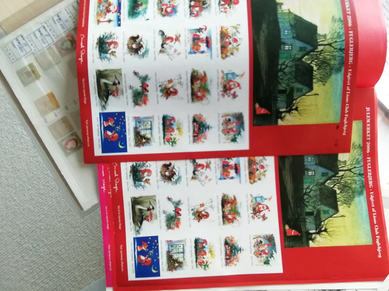 Billede 1 - Julehilsen fra Fuglebjerg Julemærker i helark