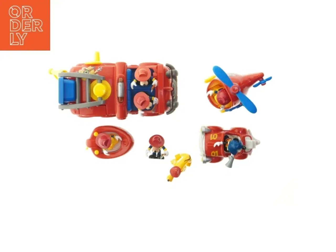 Billede 2 - Disney Juniors Mickeys klubhus brandbil og helikopter og figurer