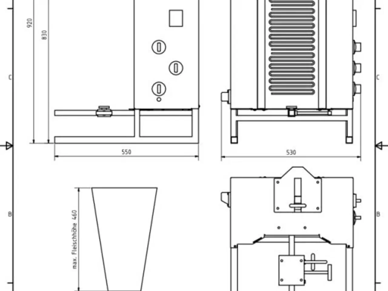 Billede 2 - Kebab & Shawarma grill til el – 40 kg kød