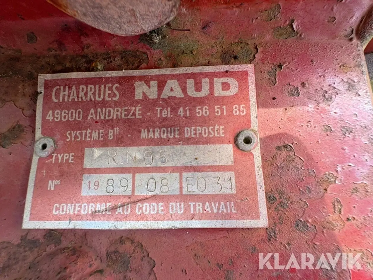 Billede 6 - Vende plov Naud RN 305