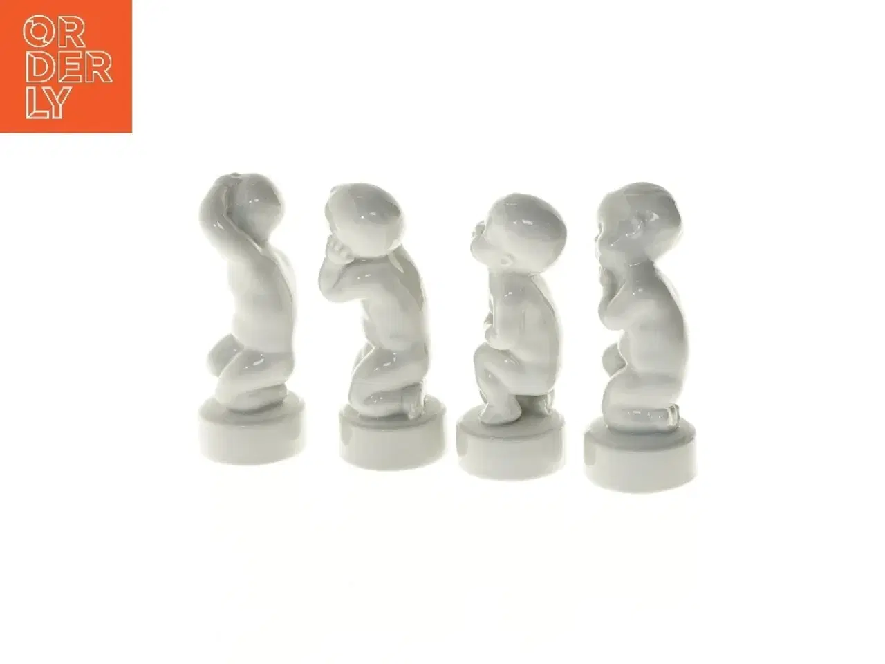Billede 3 - Porcelænsfigurer af de fire piner (str. 11,5 cm) fra B&G