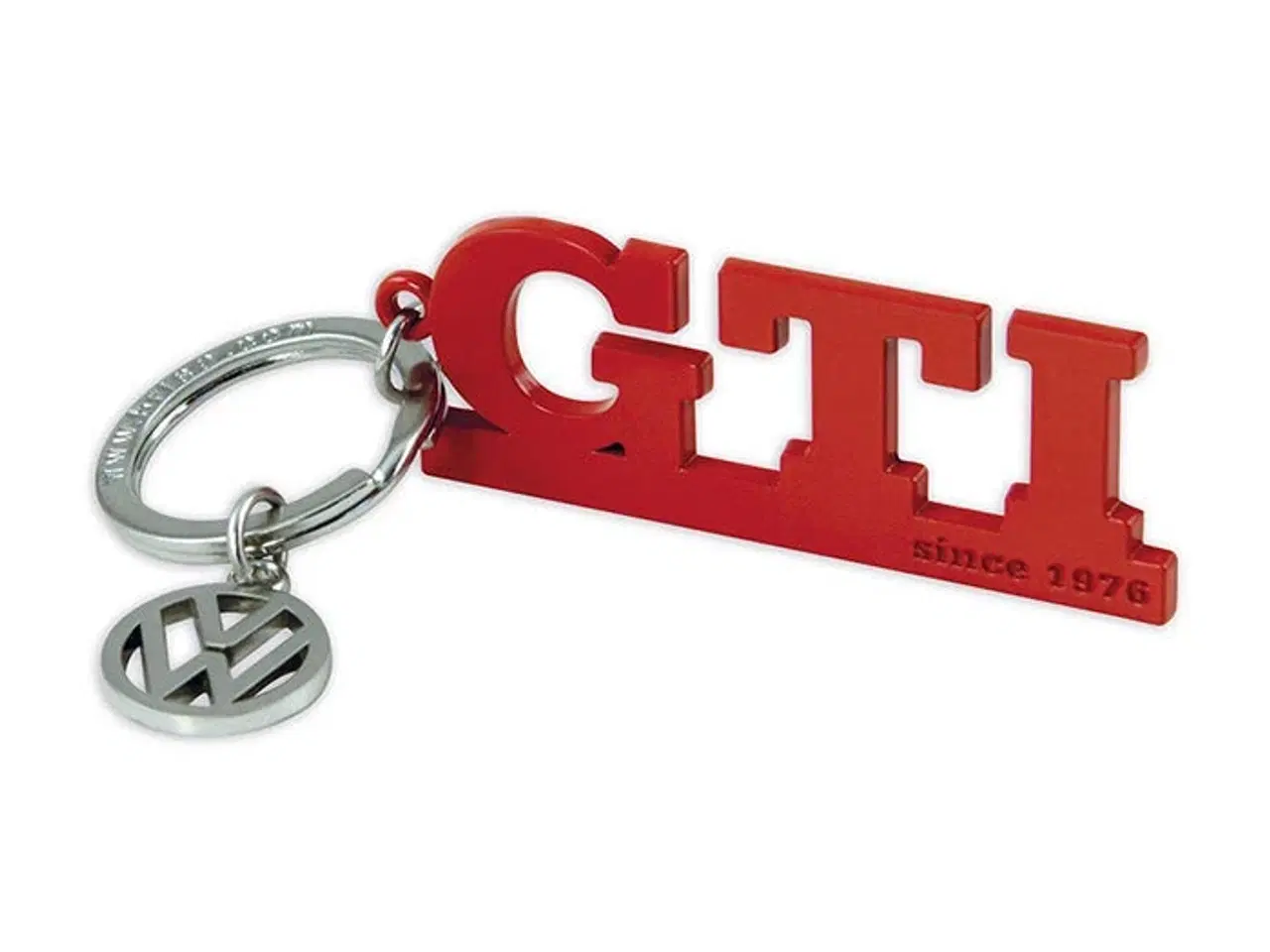 Billede 1 - VW GTI nøglering m. logo vedhæng, rød