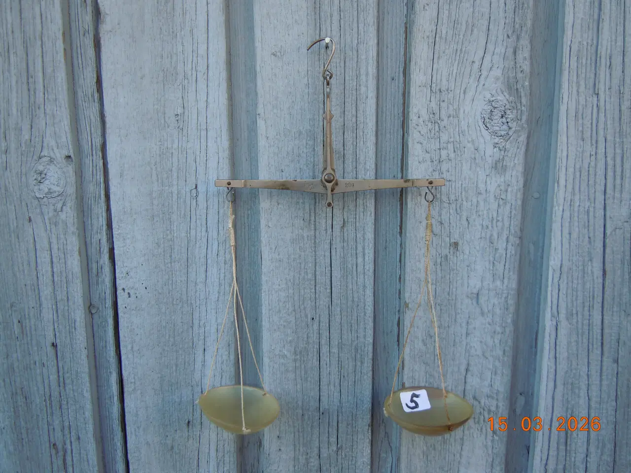 Billede 1 - Vægt med hornskåle tysk 1917