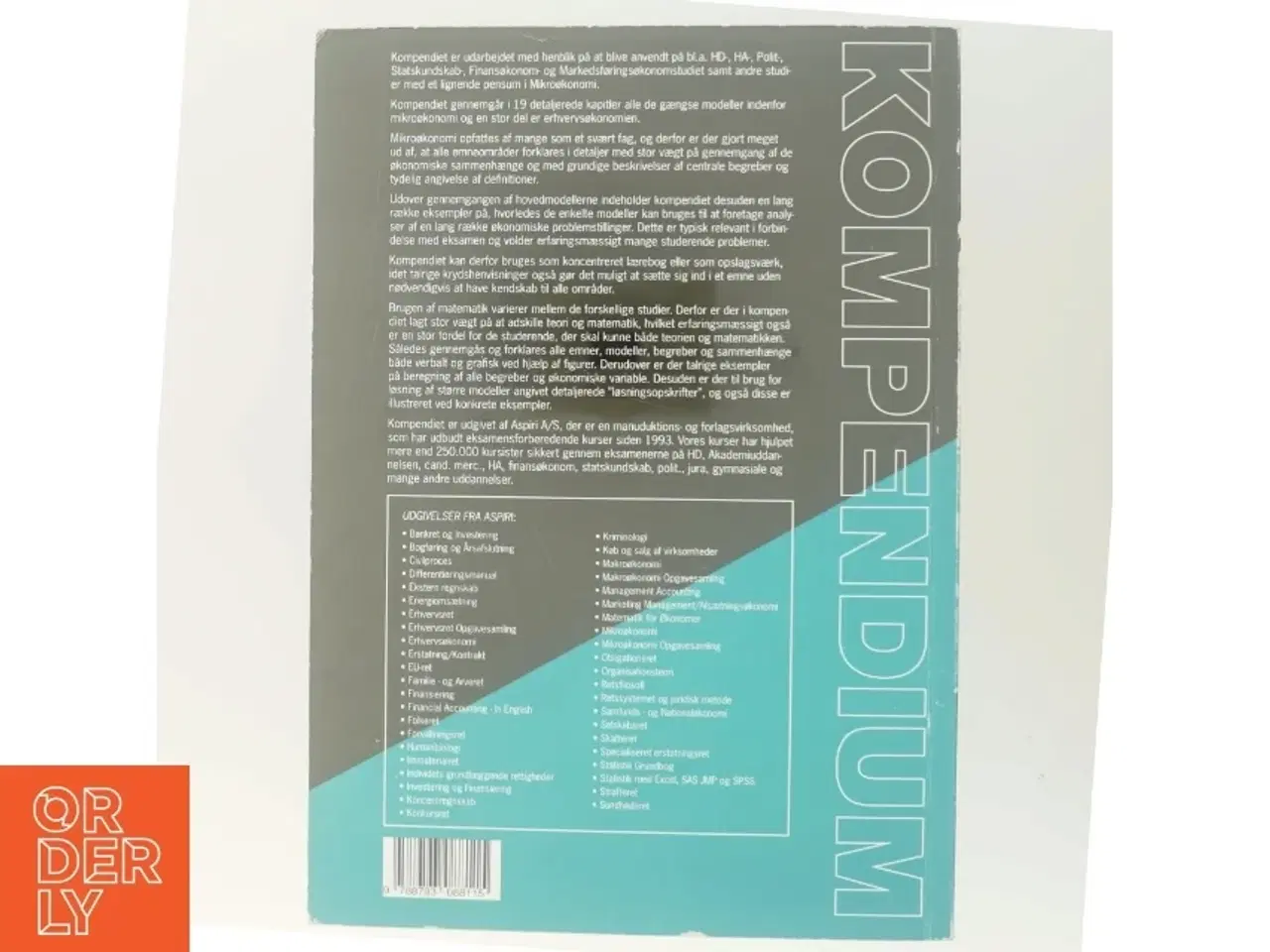 Billede 3 - Kompendium i mikroøkonomi af Michael Andersen (f. 1971-08-13) (Bog)