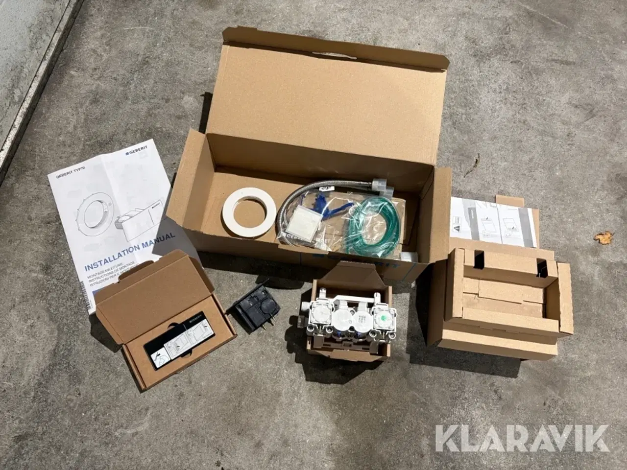 Billede 3 - Trykknap til toiletskyl Geberit hvid og sort glas 30 styk