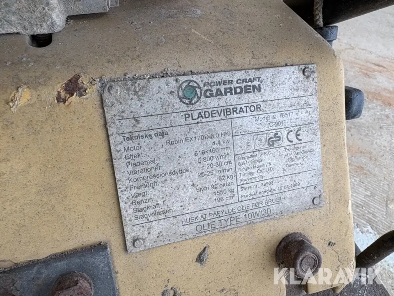 Billede 5 - Pladevibrator Power Craft 78517