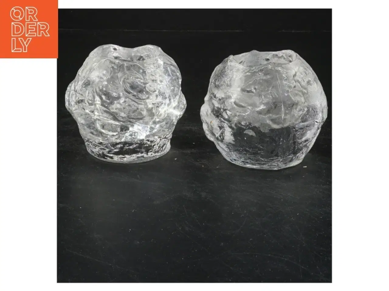 Billede 1 - Krystal lysestager (str. 7x9 cm)