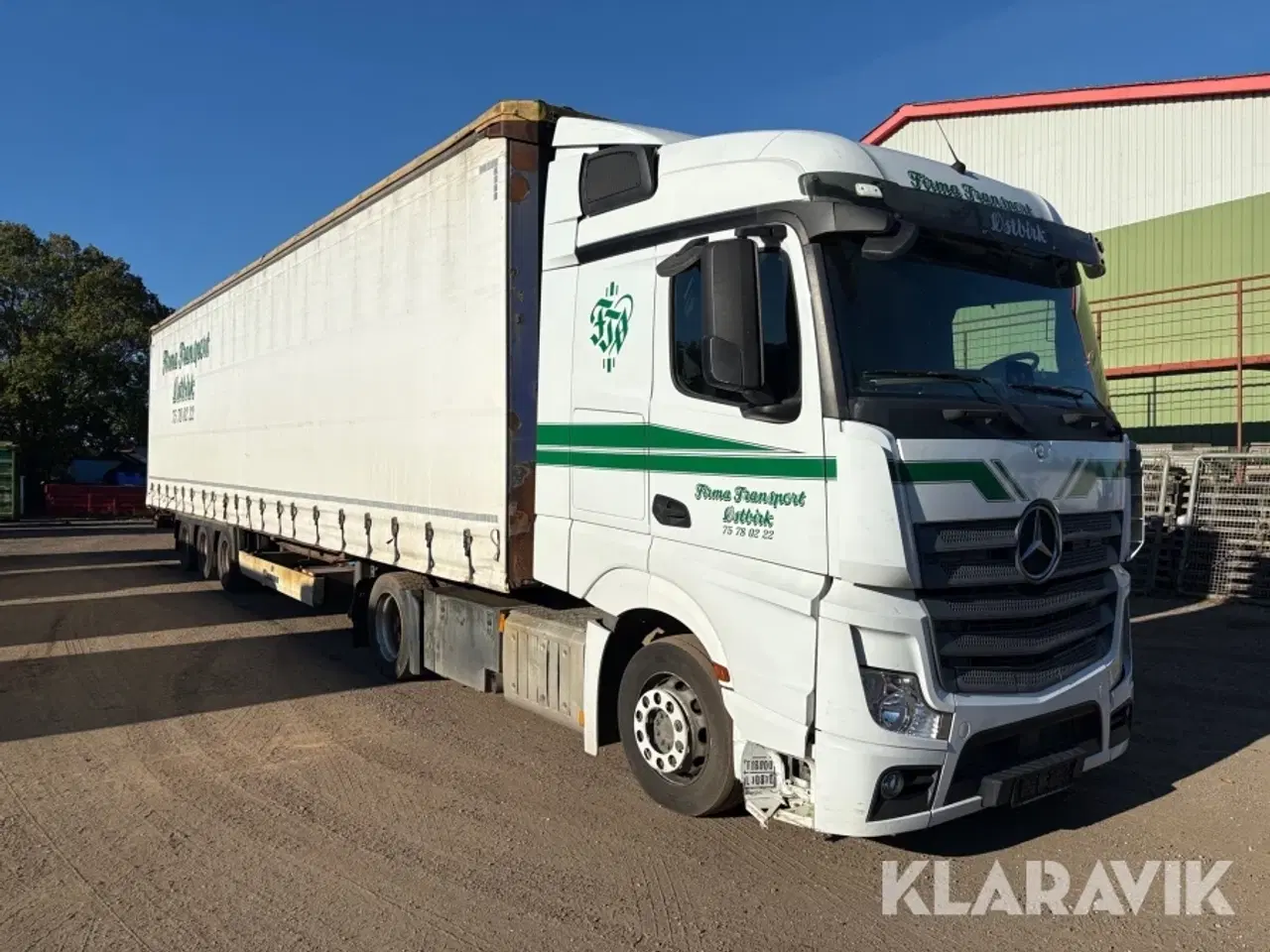 Billede 5 - Lastbil Mercedes-Benz Actros med gardintrailer