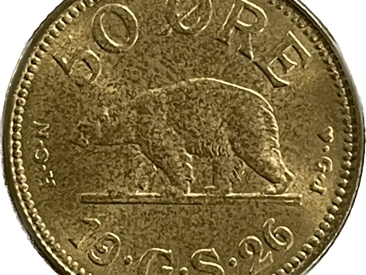Billede 1 - 50 øre 1926 Grønland