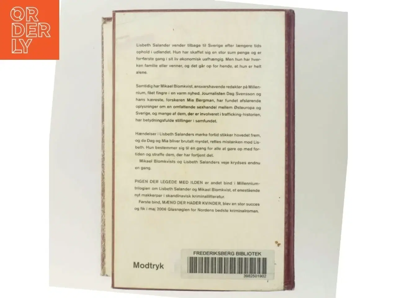 Billede 3 - Pigen der legede med ilden af Stieg Larsson fra Modtryk