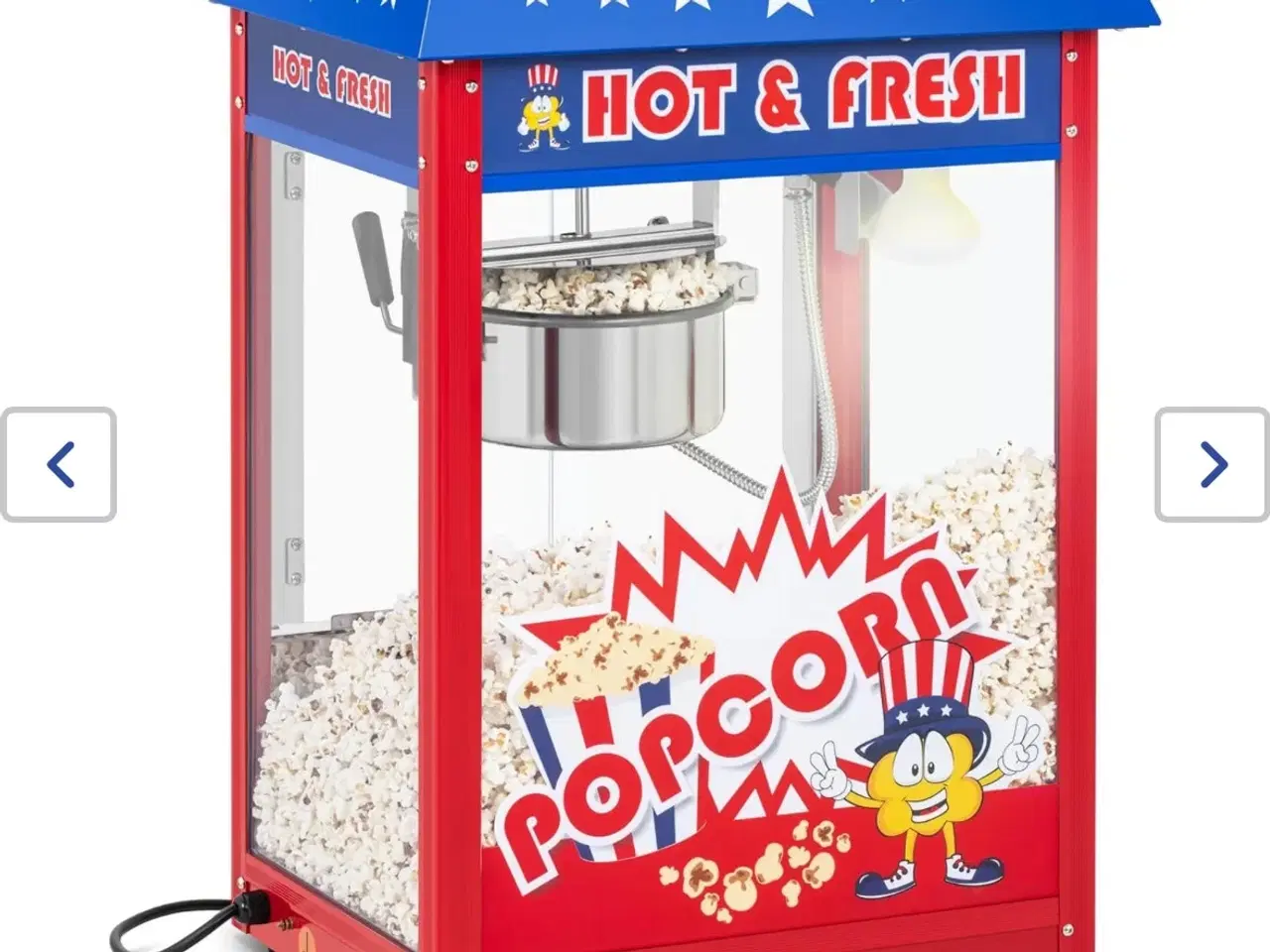 Billede 1 - UDLEJES - Popkorn maskine