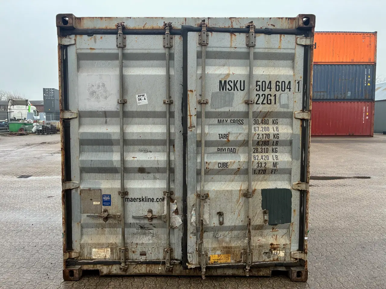 Billede 1 - 20 fods Container- ID: MSKU 504604-1