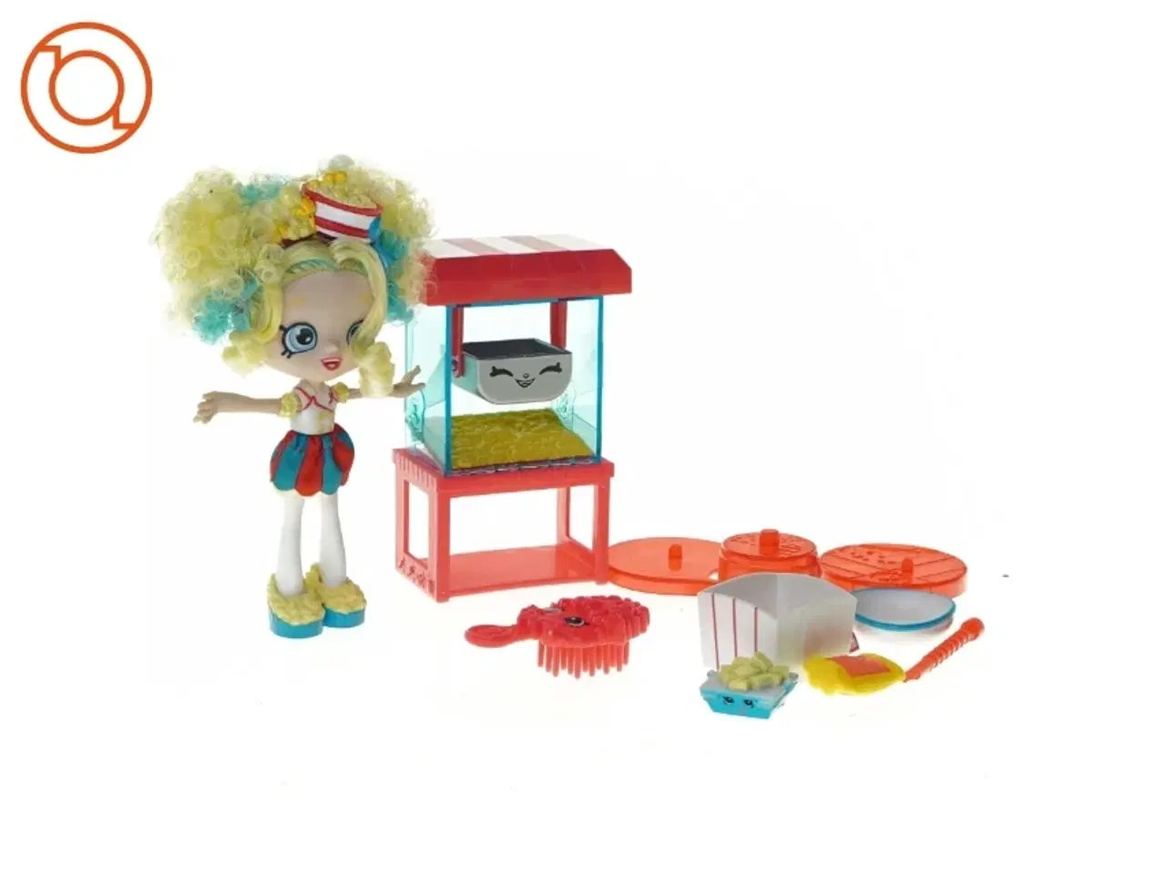 Billede 1 - Legetøj, dukke med popcorn maskine fra Shopkins (str. 20 x 14 cm)