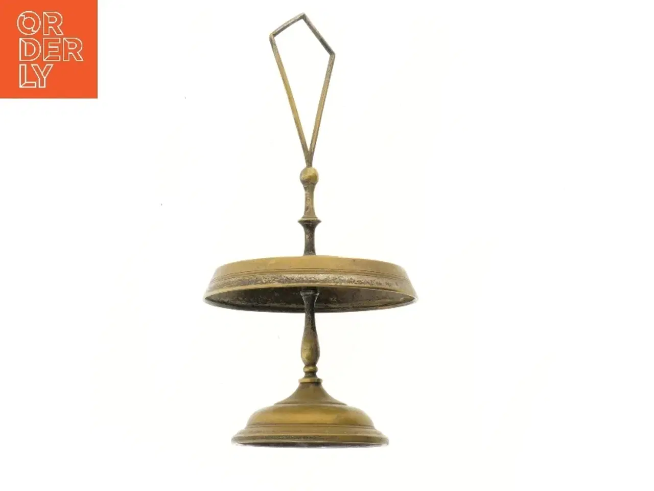 Billede 3 - Antik karafelholder med glasflasker (str. 35 cm)