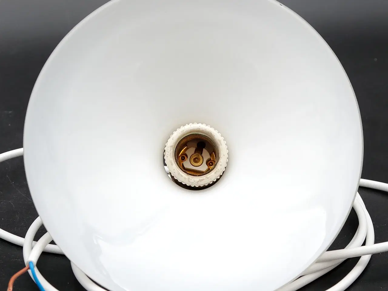 Billede 7 - Skomagerlampe i opalglas – dansk design 1940–50