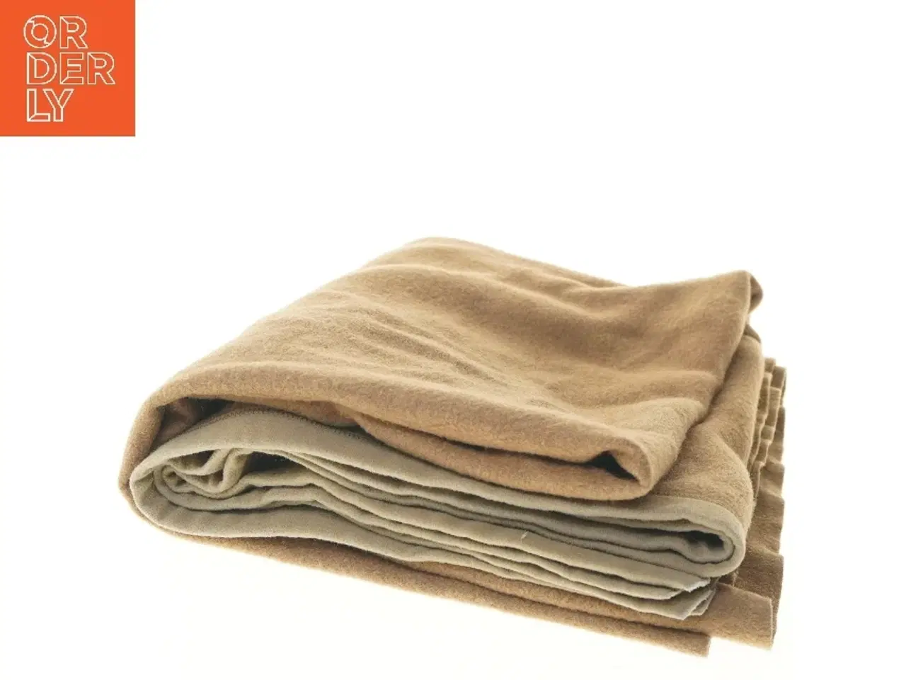 Billede 2 - Tæppe /plaid i Camel uld str. 180x140 cm)