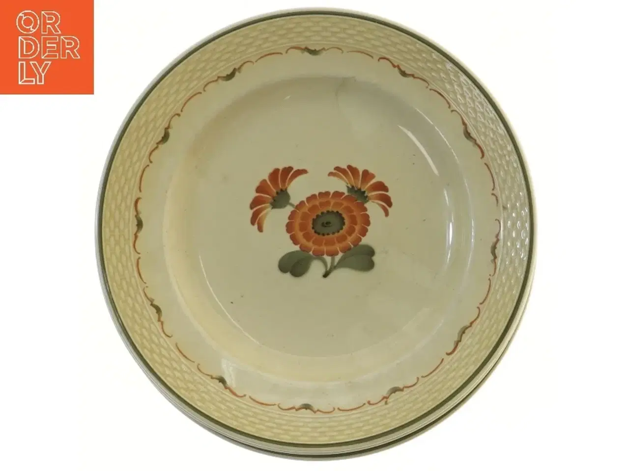 Billede 2 - Dekorative tallerkener fra almunia med blomsterdesign (str. Ø 23 cm, 4 styk cm)