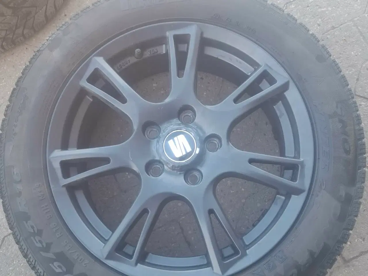 Billede 2 - Seat 16" Sorte Alufælge