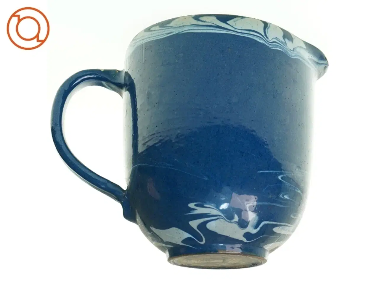 Billede 4 - Keramik Kande med dekorativ glasur (str. 14 x 16 cm)