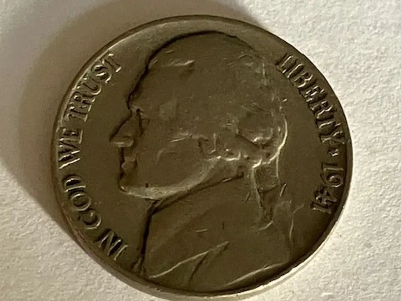 Billede 1 - Five Cents 1941 USA