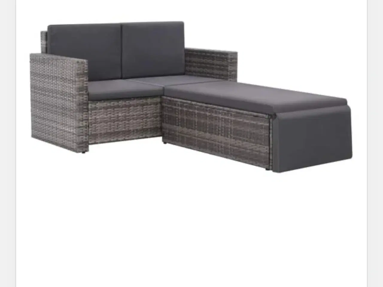 Billede 1 - Havesofa med chaiselong