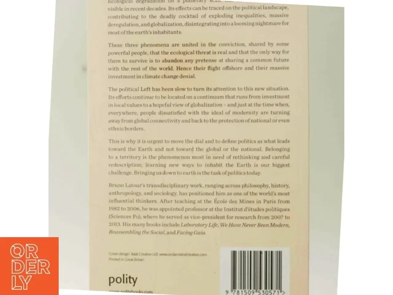 Billede 3 - Down to earth : politics in the new climatic regime af Bruno Latour (Bog)