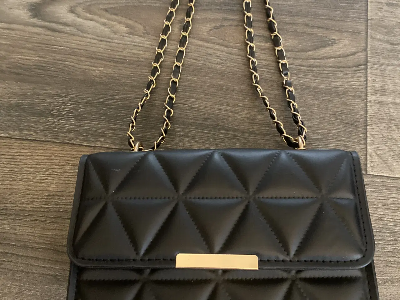 Billede 1 - Skuldertaske kunstlæder sort