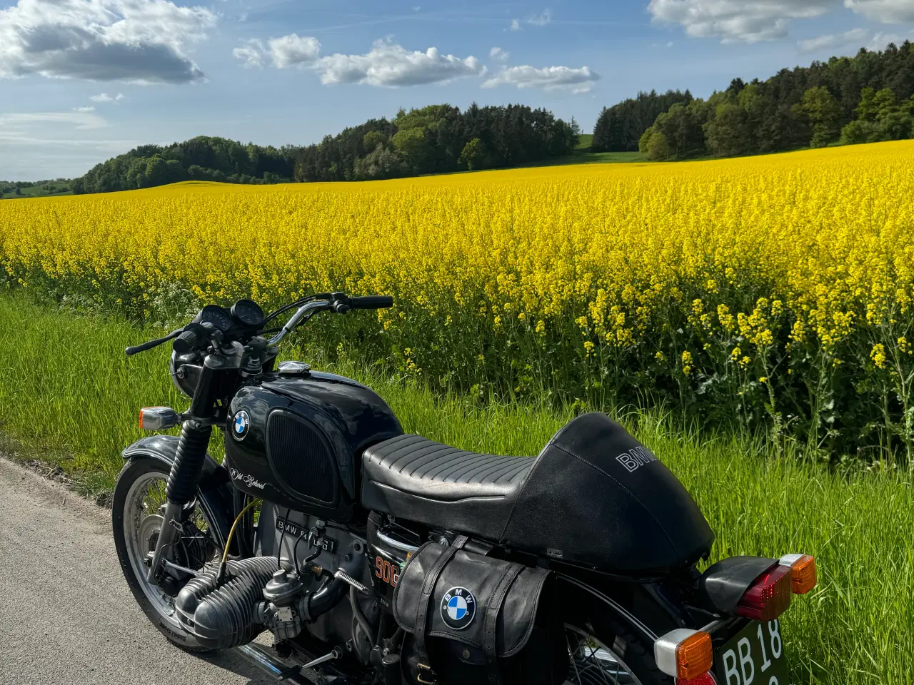 Billede 1 - BMW 90/6 1974 Sort med klassiske numre 
