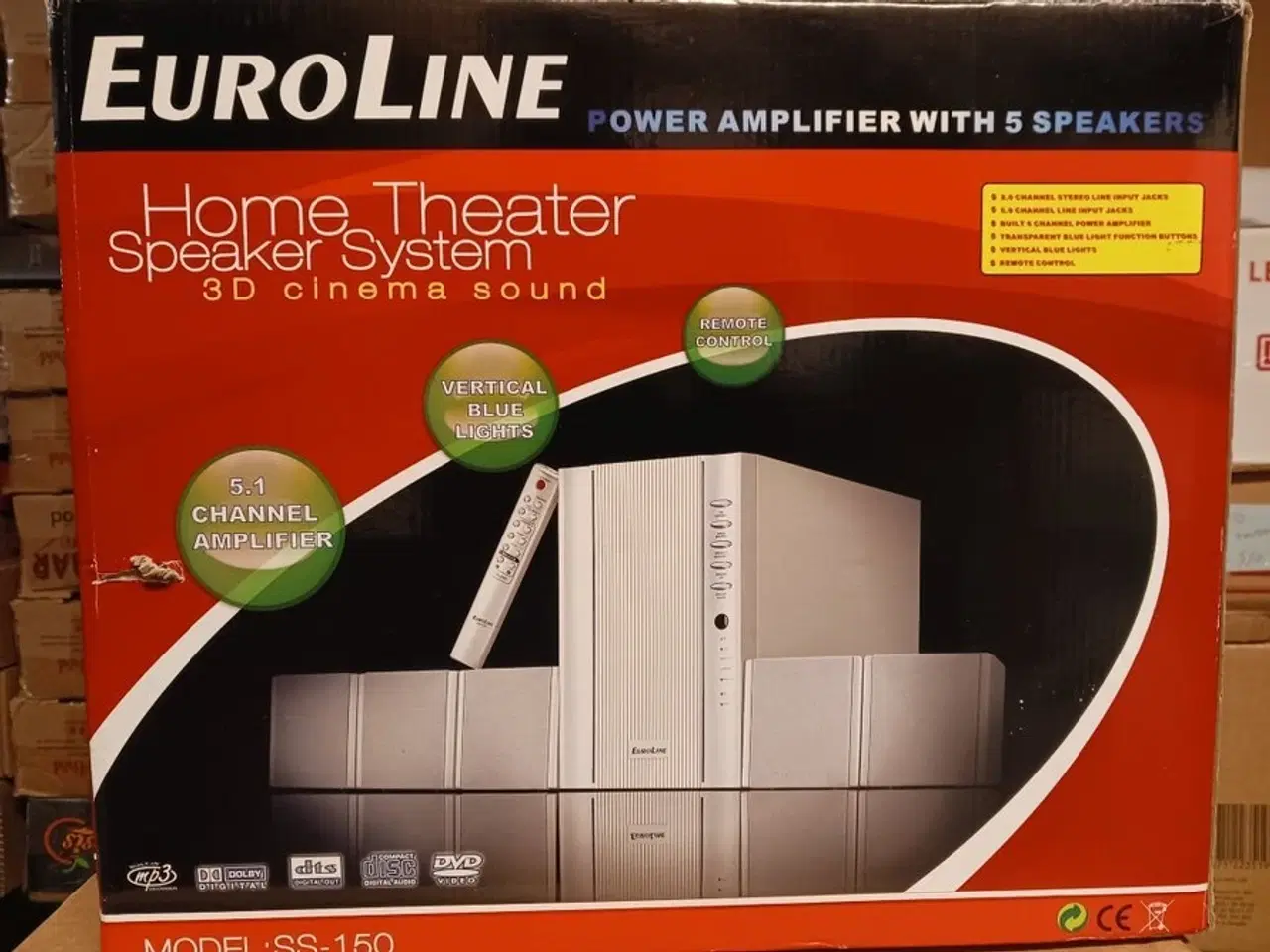 Billede 1 - Euroline Home Theater Speaker System Komplet