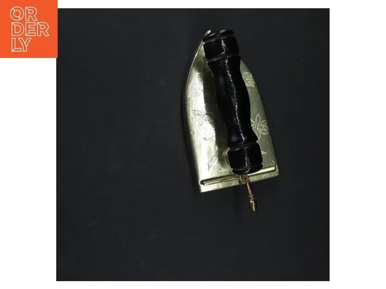 Billede 3 - Messingstrygejern (str.  14,5x13 cm)