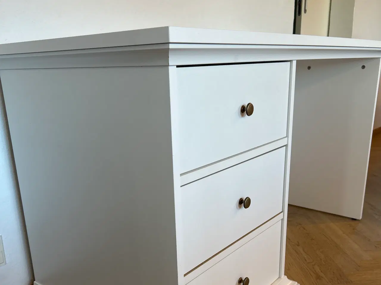 Billede 2 - Skrivebord m/skuffer, hvid