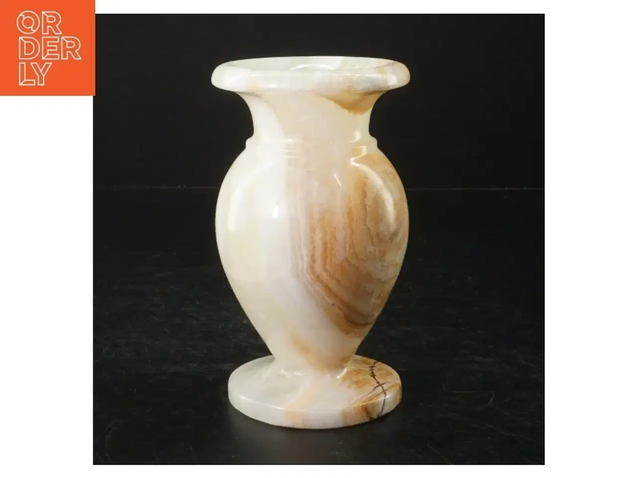 Billede 1 - Onyx marmorkrukke (str. H. 15 cm ø. 9 cm)