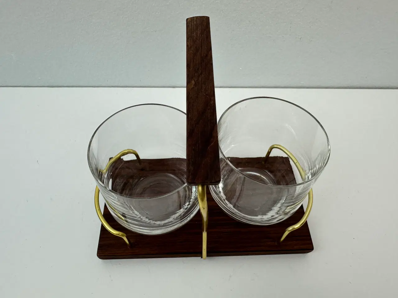 Billede 4 - Palisander / messing glas holder (retro)