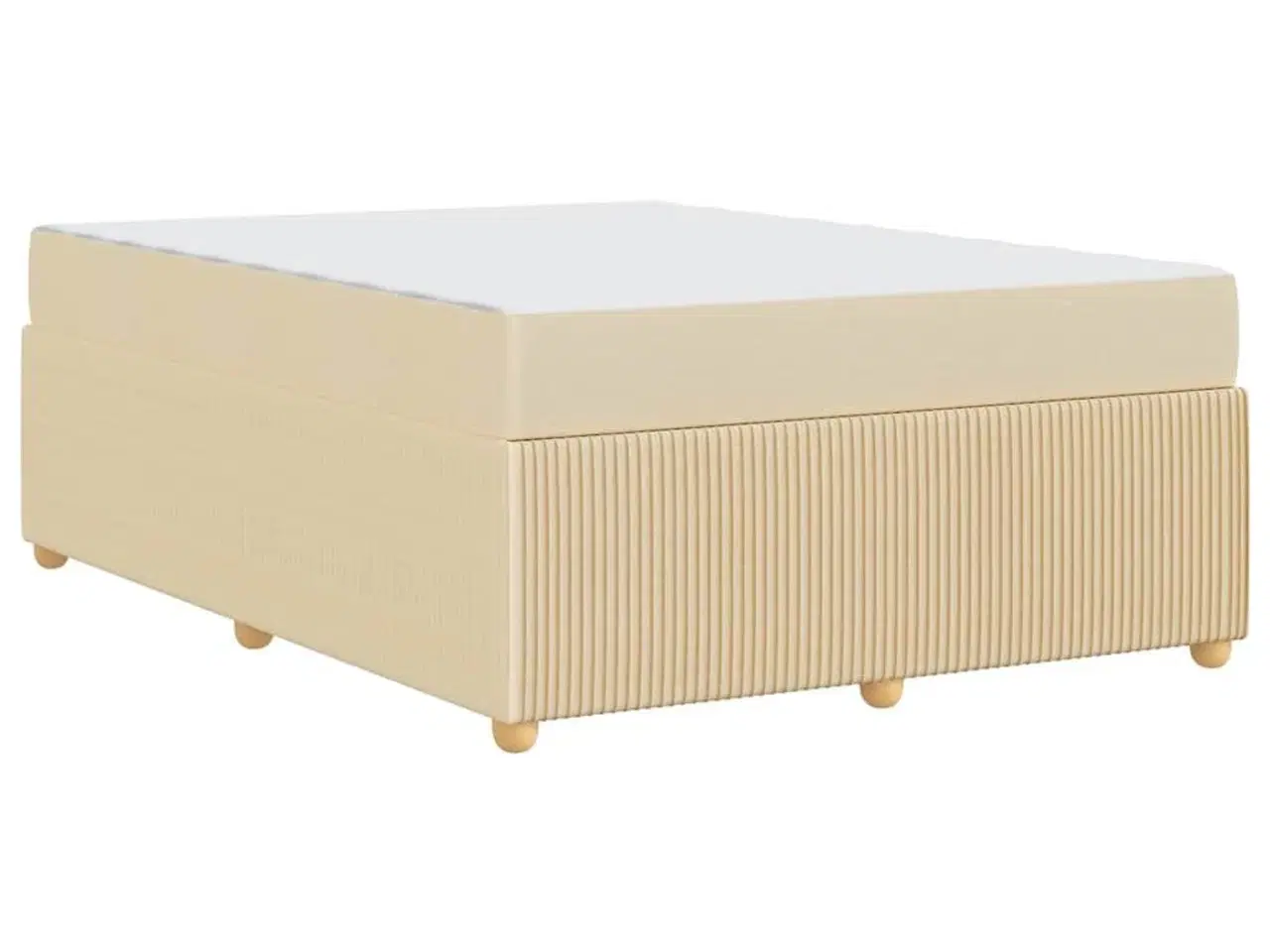 Billede 5 - Sengestel med madras Creme 160 x 200 cm Stof