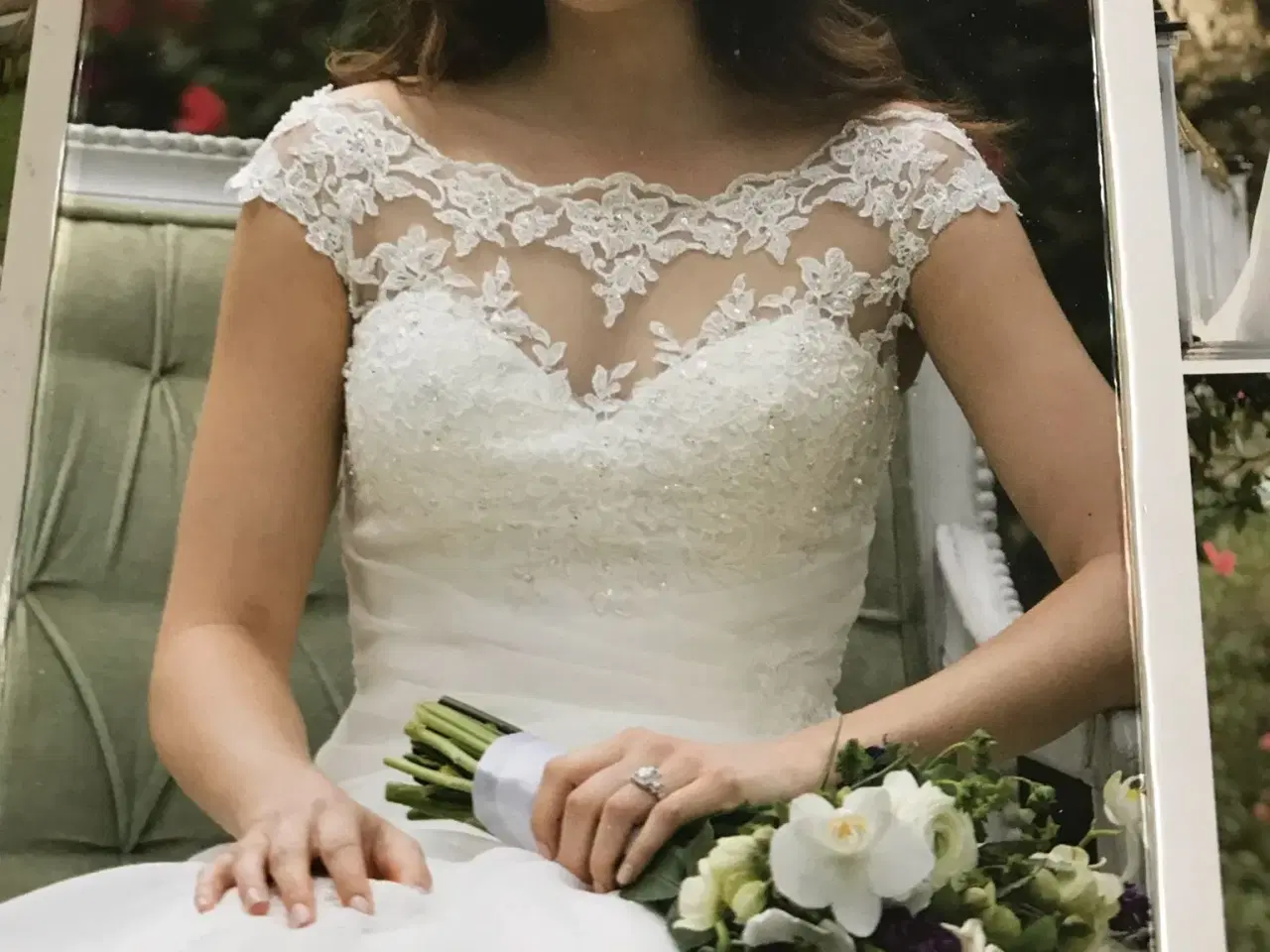 Billede 1 - Smuk smuk smuk brudekjole i råhvid