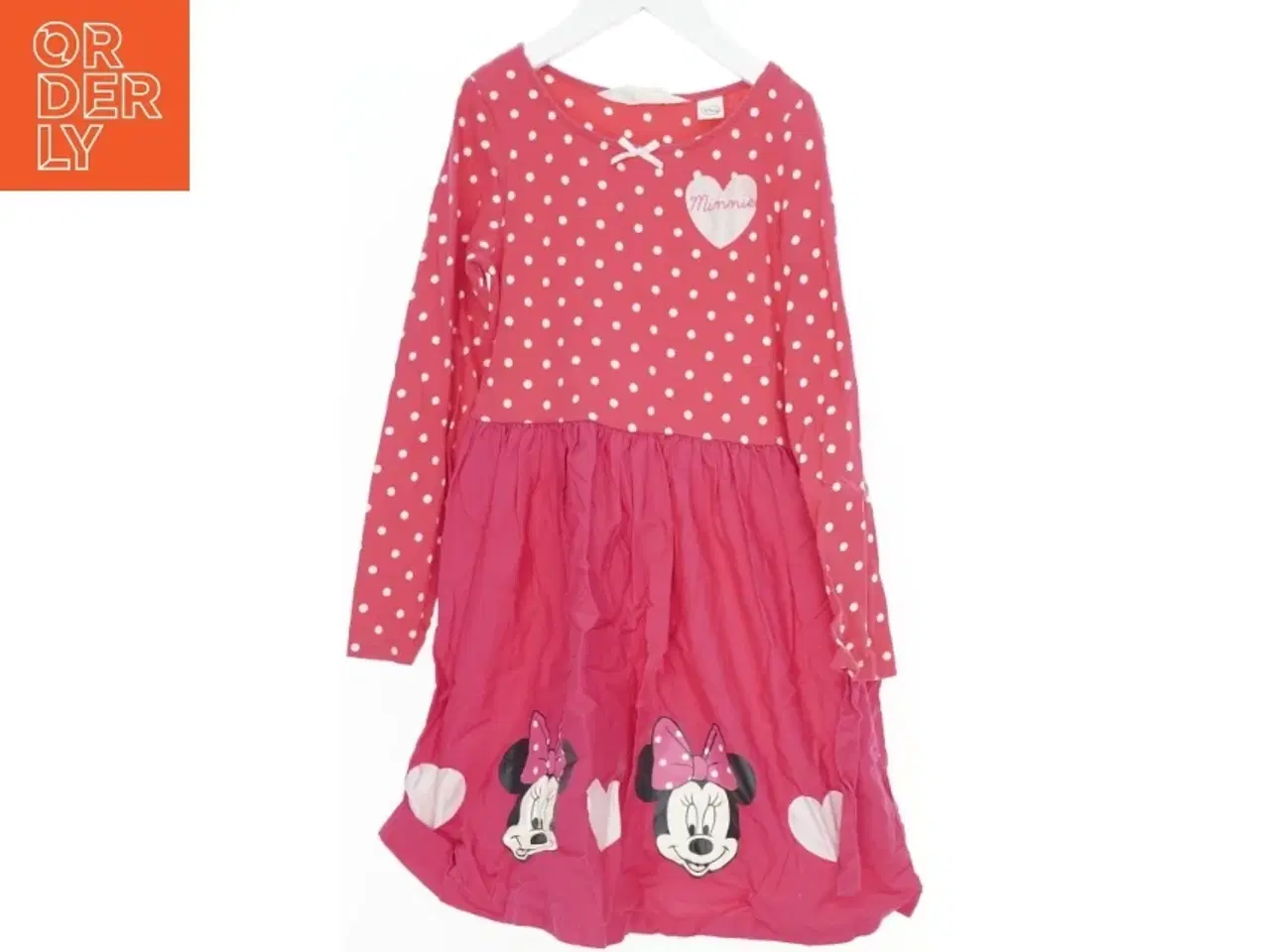 Billede 1 - Rød prikket kjole med Minnie Mouse fra H&M (str. 122)